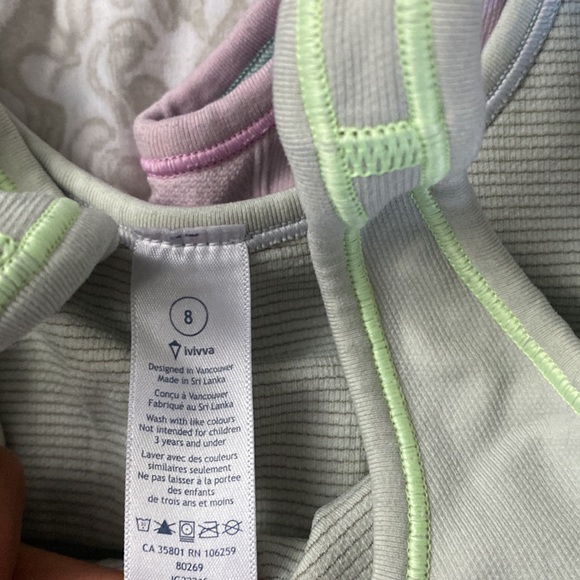 ivivva sport bra set! super cute colors and great condition! - Picture 4 of 4